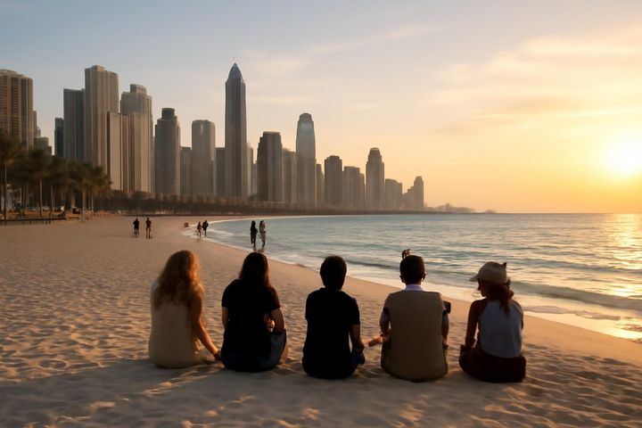 Relax And Enjoy to Night At JBR Beach