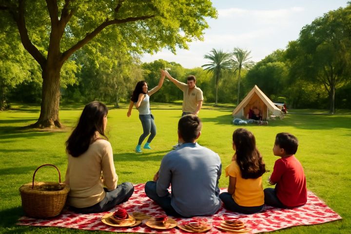 ١٣ بدر پارتى در طبيعت همراه خانواده 🌳🌳