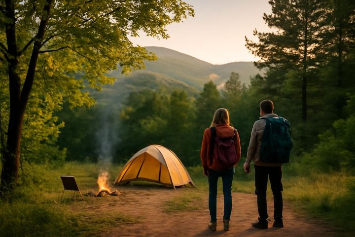 ⛰ تور جذاب کمپینگ جنگلی